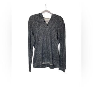 Vince heathered 100% Cotton gray hoodie size Large‎